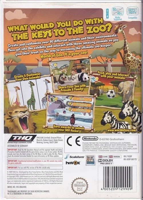 World of Zoo - Wii (B Grade) (Genbrug)